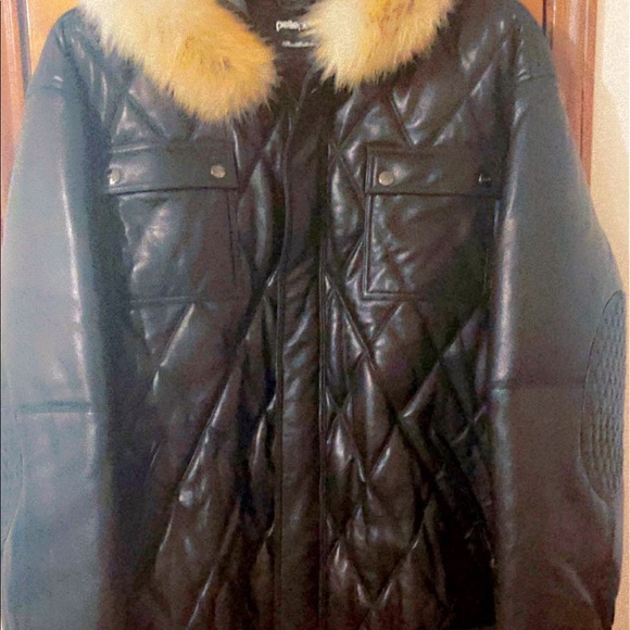 Pellepelle jacket sheep skin with fox fur collar it’s real never used - Picture 4 of 7